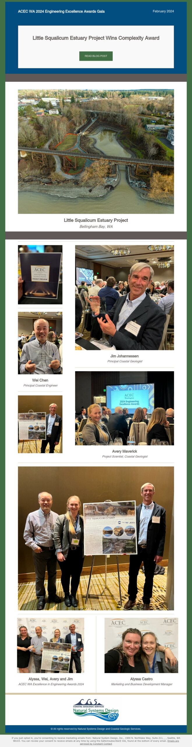 ACEC WA 2024 Excellence in Engineering Awards Gala - Natural Systems Design